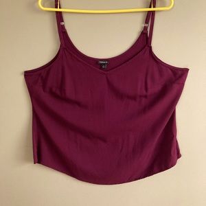 Women’s Plus Maroon/Wine Challis Cami
